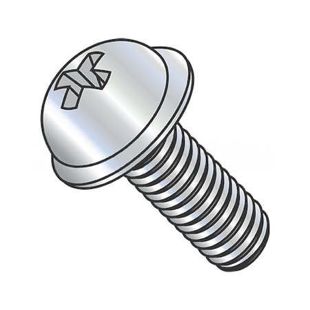 Usa Industrials 1/4"-20 x 1/2 in Phillips Round Machine Screw, Zinc Plated Steel BULK-SCRW-2635